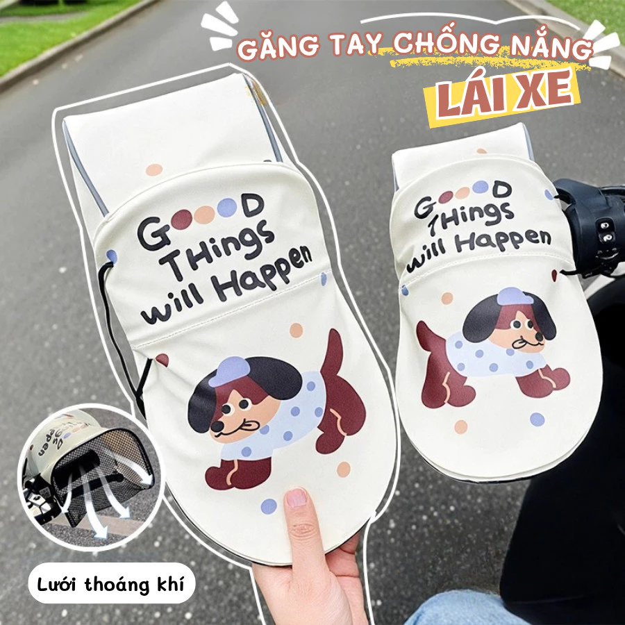 Găng Tay Lái Xe Máy Chống Nắng Chống Tia UV, Bao Tay Xe Máy Chống Nước, Có Lưới Thoáng Khí Mát Mẻ