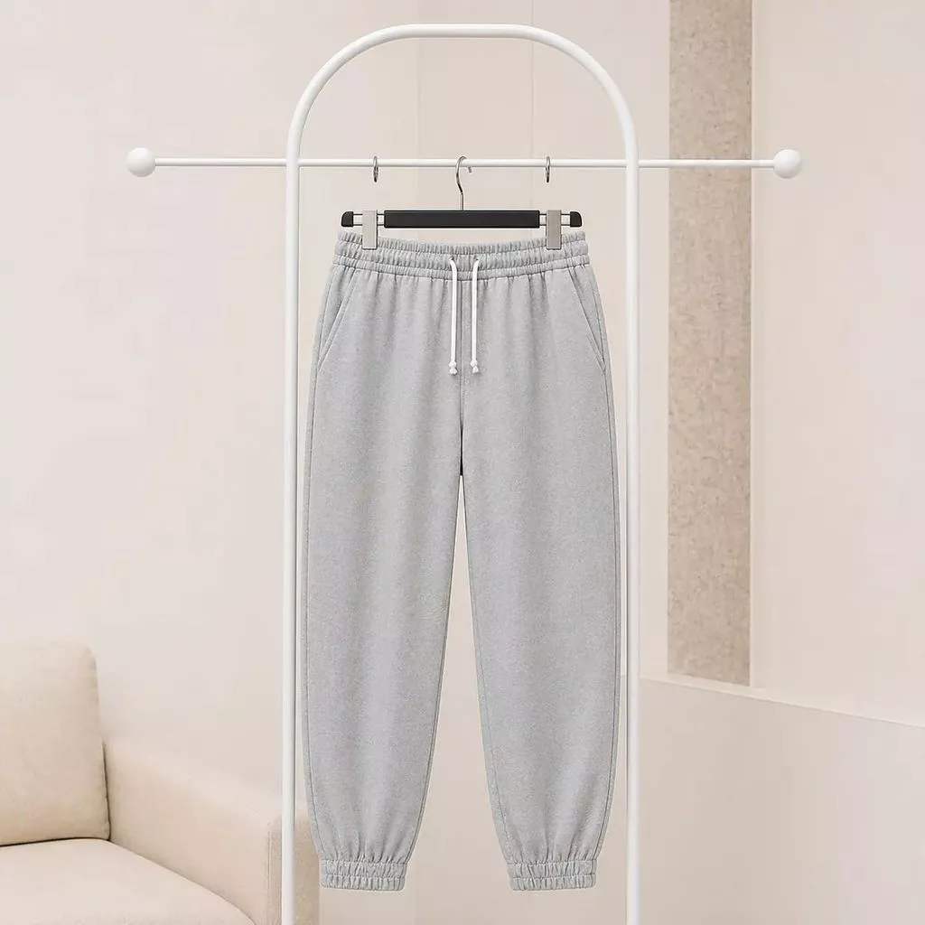 Quần jogger nam nữ thể thao chất nhung tăm bo gấu dày dặn đẹp nha