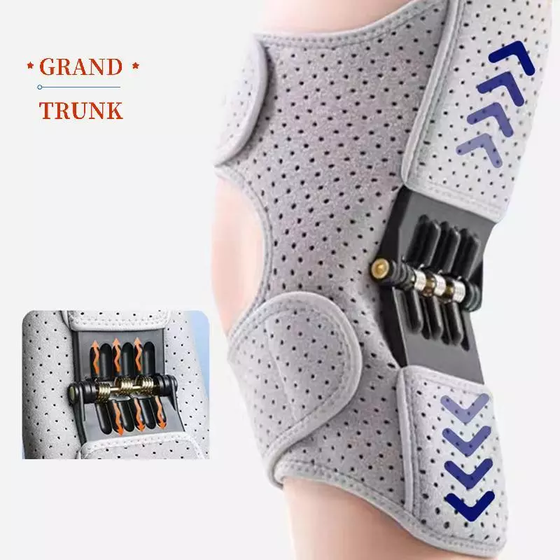 Thiết bị hỗ trợ đầu gối có lò xo điều chỉnh, chống trượt, thoáng khí giúp phục hồi và tăng cường sức mạnh cho đầu gối.