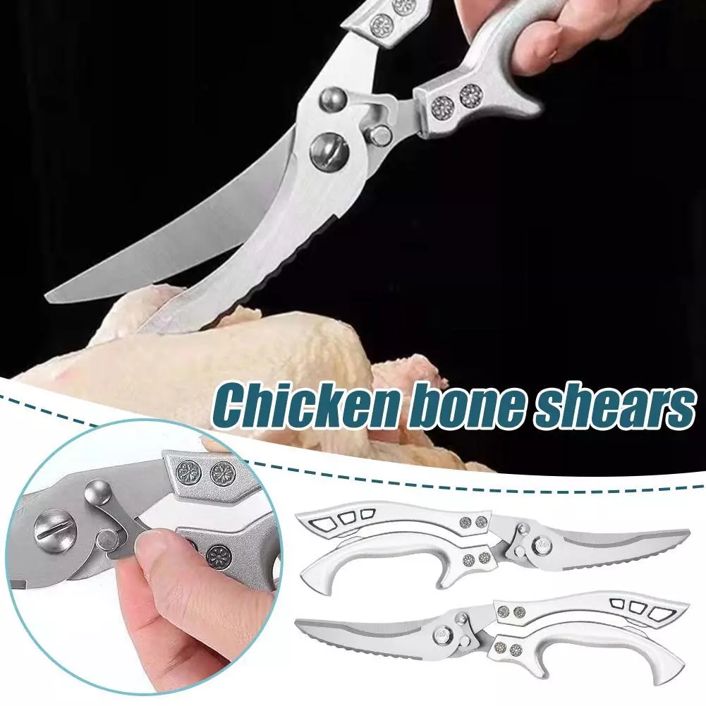 Tay cầm bằng nhựa Thép không gỉ Đa chức năng Kéo xương gà chắc chắn