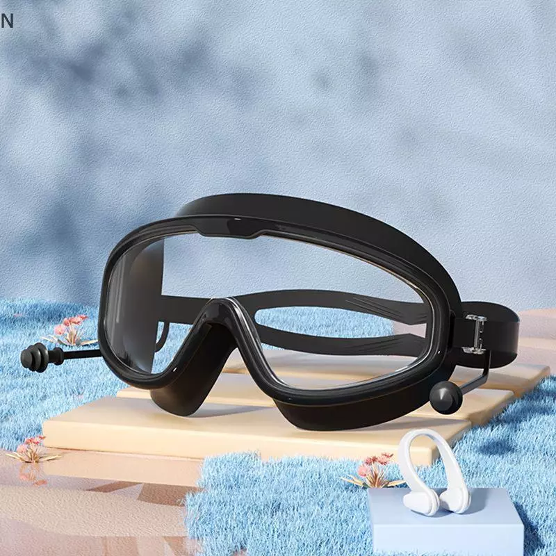 NS 2025 Kính Bơi Khung Lớn Cho Người Lớn Trẻ Em Chống Sương Mù Chất Lượng Cao Kính Bơi Chống Thấm Nước HD Kính Mắt Thiết Bị Bơi NS