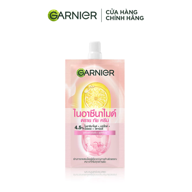 MỚI! Mẫu dùng thử Kem dưỡng ẩm Garnier ráo mịn như Mochi cấp ẩm 48H cho da căng mịn - Garnier Dry Touch Cream 7ml