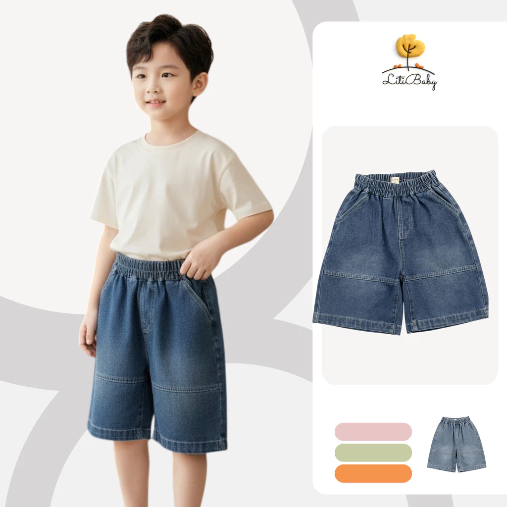 QUẦN SHORT BÉ TRAI, BÉ GÁI LITIBABY có size từ XS-2XL NM03