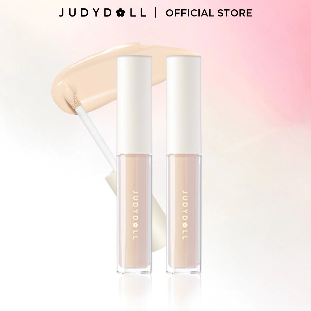 [Combo 2] 2 Kem Che Khuyết Điểm JUDYDOLL Dạng Lỏng Độ Che Phủ Cao Lâu Trôi Tiệp Da Bền Màu Mỏng Nhẹ Kiềm Dầu 3,2g
