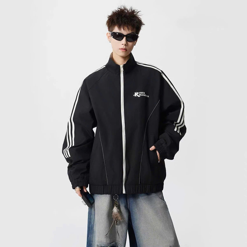 (MAY 2 LỚP )Áo Khoác Dù UNISEX MẶC ĐƯỢC 2 MẶT Cổ Cao THIẾT KẾ MẶC ĐƯỢC 2 MẶT Phối Viền Sọc Thể Thao CỰC ĐẸP NY NA STORE