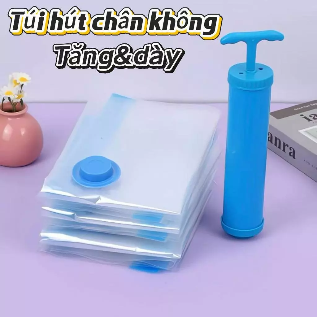 Túi hút chân không rõ ràng, thích hợp cho quần áo, nén tiết kiệm không gian, gọn gàng và đẹp
