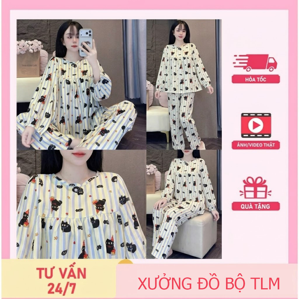 Đồ bộ nữ đồ mặc ngủ lụa thái siêu đẹp nhiều mẫu cute