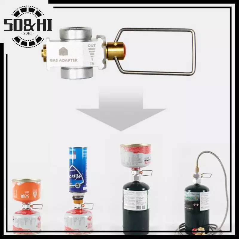Bộ chuyển đổi khí cho cắm trại - Chuyển đổi số nạp lại, dạng bình phẳng