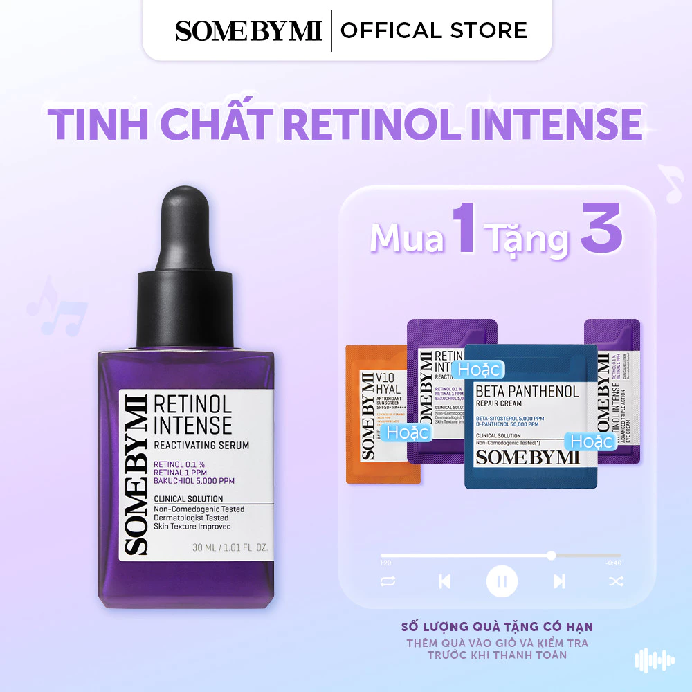 Some By Mi Tinh chất Retinol Intense Reactivating Serum 30ml hỗ trợ cải thiện tình trạng lão hóa