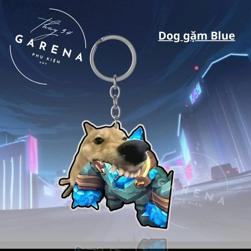 Móc chìa khóa quái rừng Blue, Red (khỏi vào rừng tranh nhau) Liên Quân