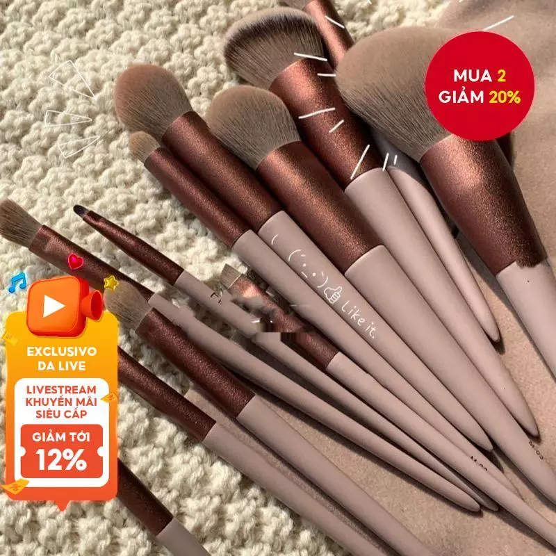 Bộ cọ trang điểm 13 chiếc, bộ sơn mắt siêu mềm đầy đủ, giá cả phải chăng, di động và nhỏ, Bộ cọ trang điểm thân thiện với du lịch, bộ cọ trang điểm hoàn chỉnh, cọ phấn mắt, cọ má hồng