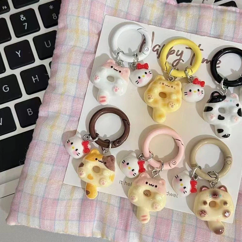 Balltest🎨Móc khóa nhựa hạt dẻ Kawaii - Móc khóa túi Mặt dây chuyền quyến rũ - Đồ trang trí treo chìa khóa dễ thương