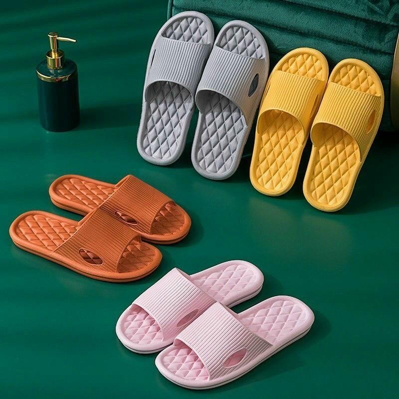 Dép Xốp Hình Quả Trám Nhiều Màu Sắc, Siêu Nhẹ, Chống Trơn Trượt Khi Đi Trong Nhà, Văn Phòng, Nhà Tắm