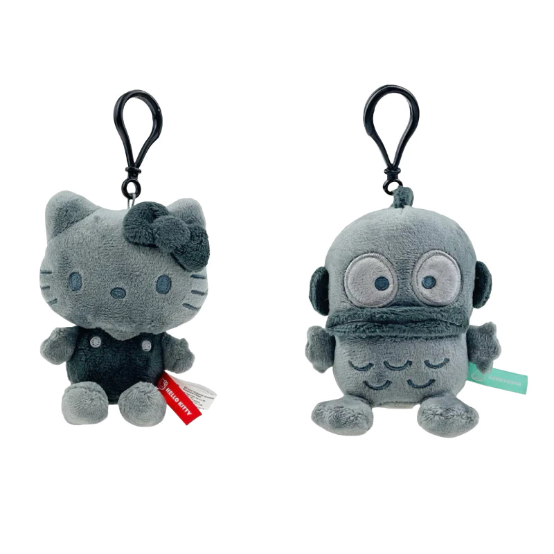 Kawaii Sanrio Hello Kitty Hangyodon Da Đen Dòng Búp Bê Sang Trọng Hoạt Hình Dễ Thương Móc Khóa Túi Mặt Dây Chuyền Trẻ Em Quà Tặng