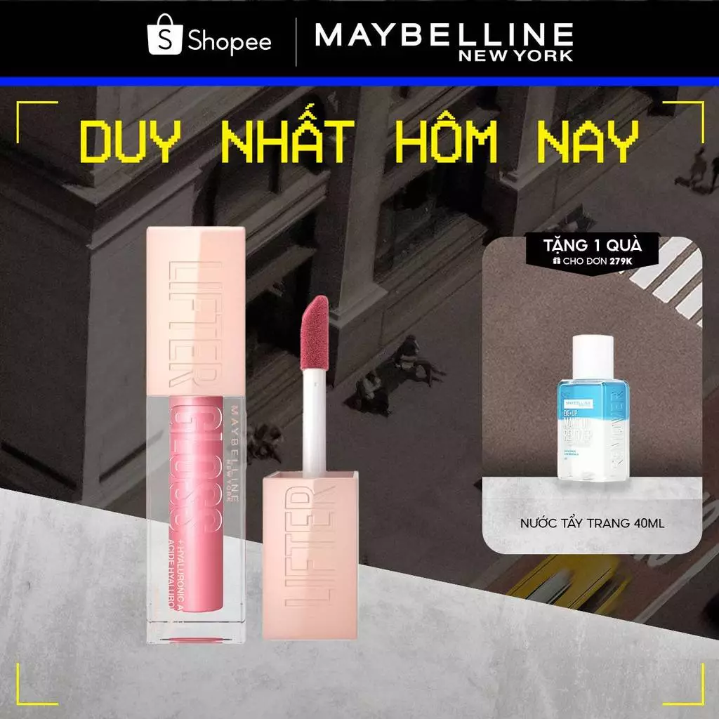 Son Bóng Lifter Gloss cho Đôi Môi Đầy Căng Mọng Kẹo cùng Hyaluronic Acid Maybelline New York 5.4ML