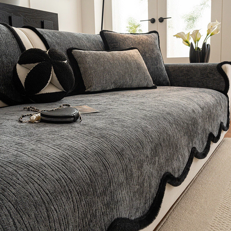 Vỏ bọc ghế Sofa chống thú cưng - Vỏ bọc ghế dài chống trượt dày sang trọng, Tấm bảo vệ nội thất có thể giặt bằng máy có đệm cho phòng khách
