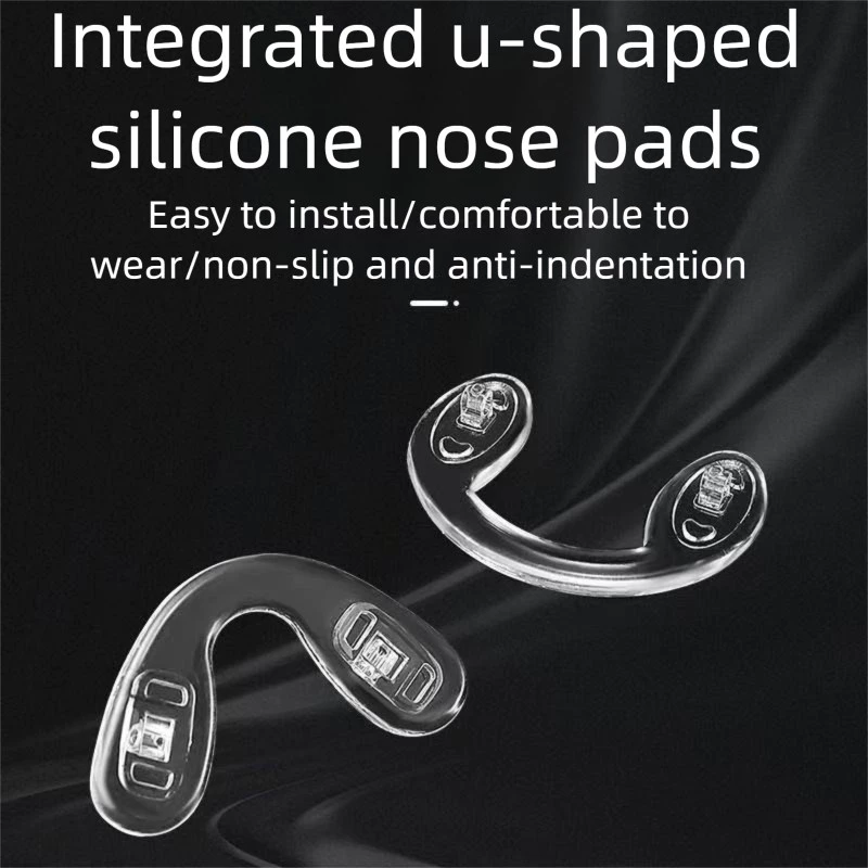 Kính Thiết Kế Dính Liền Hình Chữ U Có Miếng Đệm Mũi Silicon Chống Trượt Cho Trẻ Em Và Người Lớn
