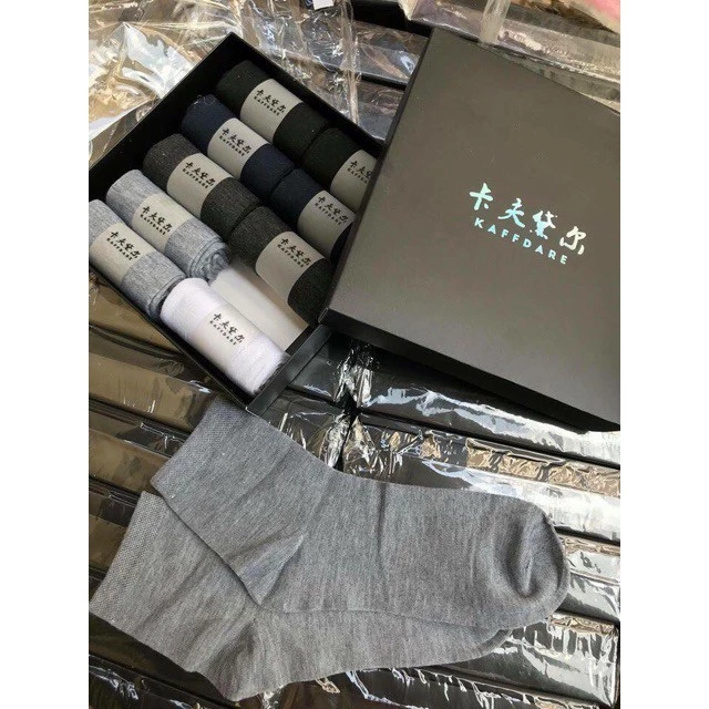 -Hộp 10 đôi tất vớ nam nữ Unisex khử mùi chống hôi chân Hàng xuất Nhật