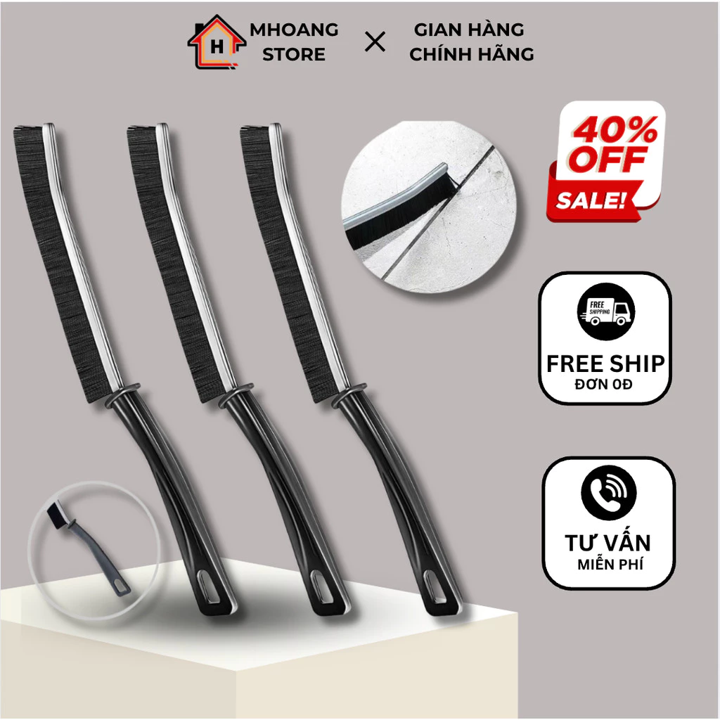 Bàn Chải Vệ Sinh Khe Hở Góc Chết, Cọ Vệ Sinh Khe Cửa Nhà Bếp Đa Năng Tiện Dụng Cho Gia Đình Mhoang Store