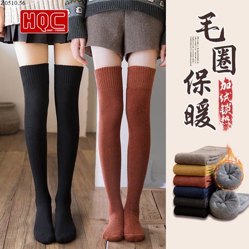 Tất Đùi Lót Lông Cao Cấp Dày Dặn Siêu Giữ Ấm, Chống Lạnh Đa Màu Sắc