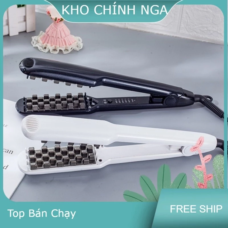 Máy Dập Phồng,Dập Xù Tóc Chân Vuông 5 Mức Chỉnh Nhiệt Cao Cấp