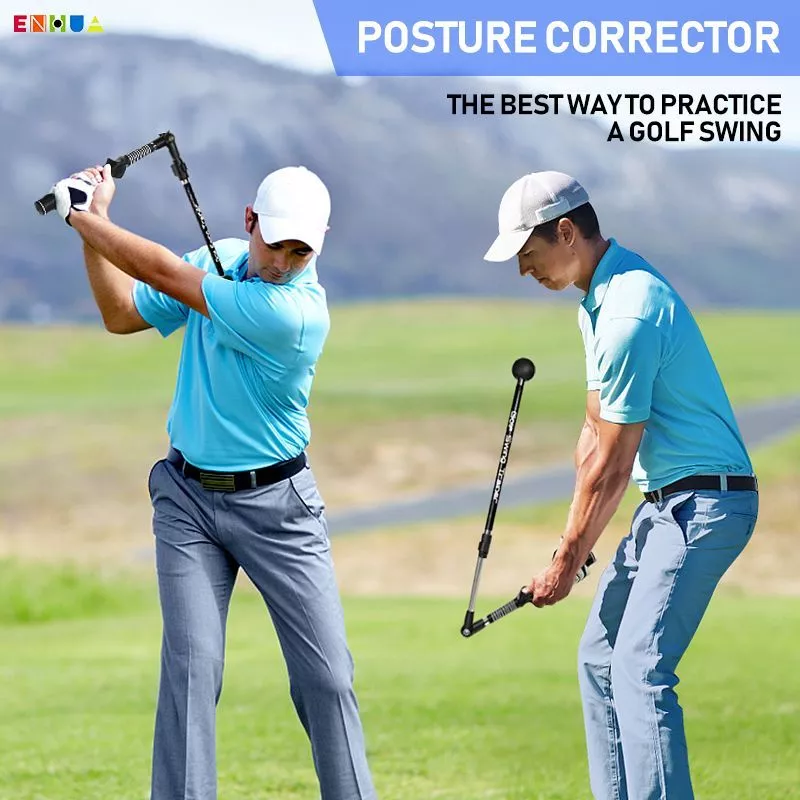 Máy tập golf corrector trong nhà với máy tập và gậy xoay thu gọn - Phù hợp cho người mới bắt đầu học chơi golf