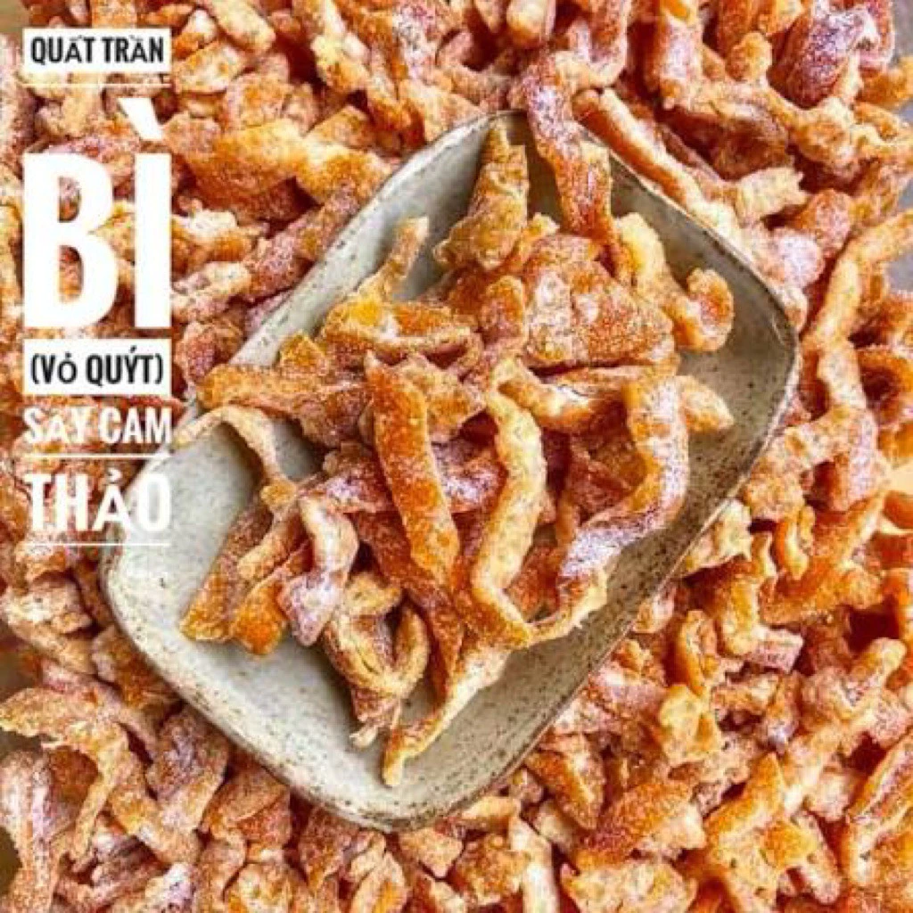 Quất trần bì, quất hồng bì (Vỏ Quýt) sấy Cam Thảo