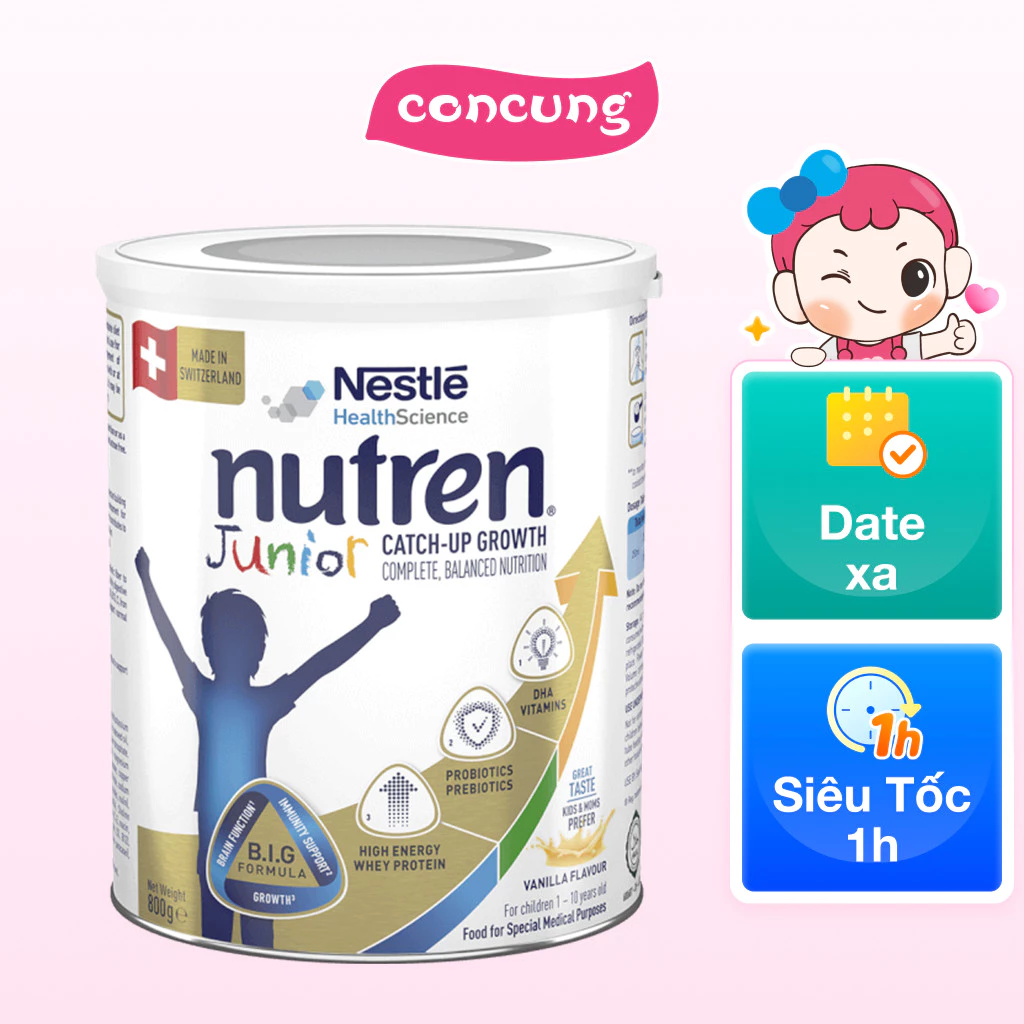 Sản phẩm dinh dưỡng y học Nutren JUNIOR, 800g