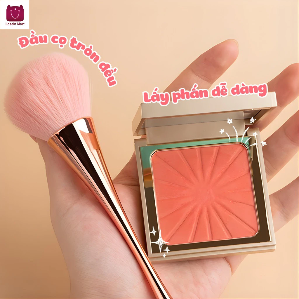 Cọ trang điểm, cọ trang điểm nền, dễ trang điểm, lông cọ chắc chắn không bị rụng, tinh tế và dễ sử dụng.