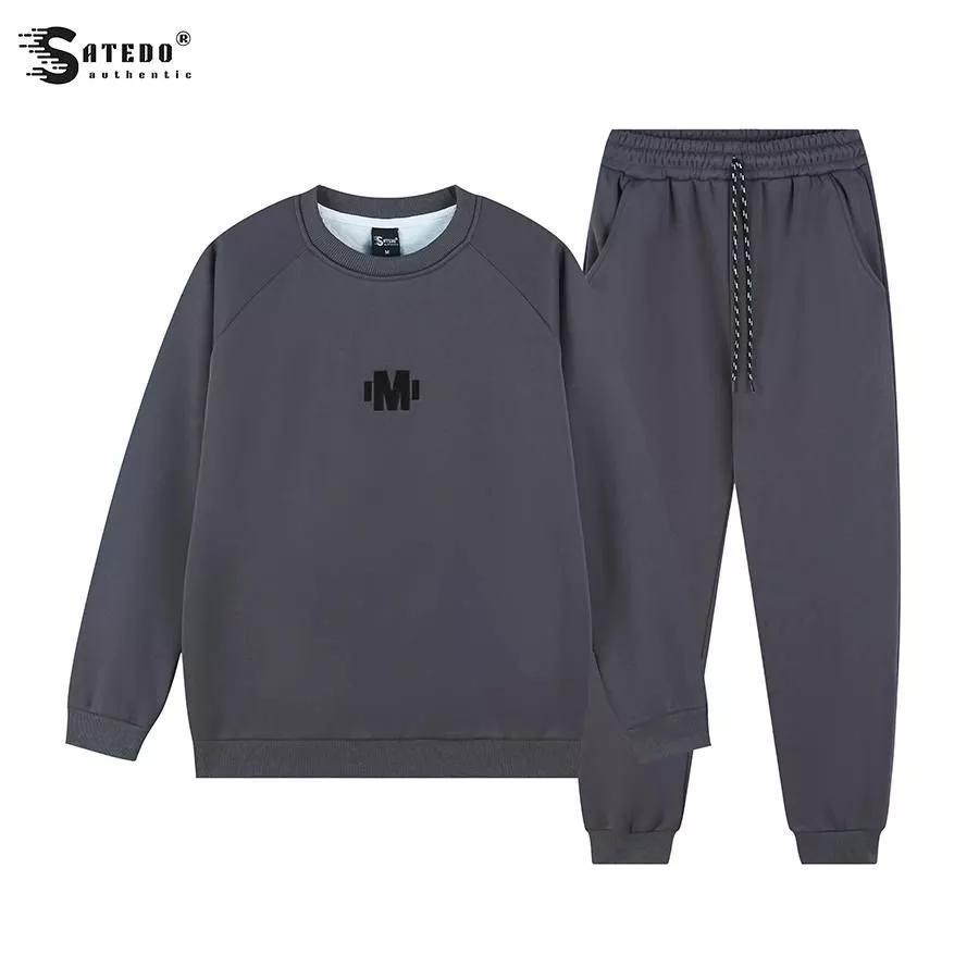 Bộ Nỉ Lông Cáo S ATEDO cổ tròn joggrer, chất liệu nỉ lông cáo cao cấp, siêu ấm, hình thêu chữ M độc quyền, mã SP: BD77