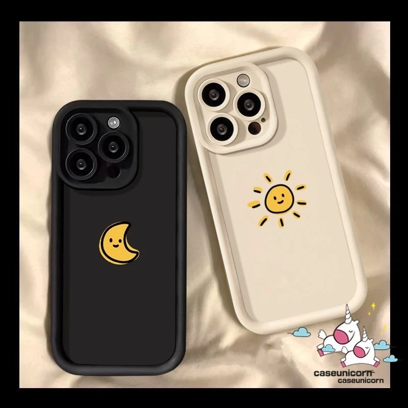 Dành Cho Samsung A32 A15 A05S A13 A14 A05 A12 A50 A24 A34 A04s A53 A54 A20 A51 A03s A52 A03 A10s A31 A50s A23 A02s A11 A30s A04E A20s A52s Ốp Lưng Mặt Trăng Mặt Trời Dễ Thương Hợp Thời Trang