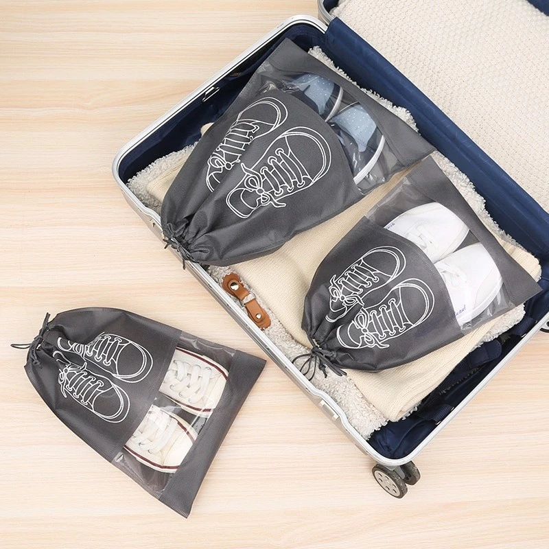 Set 3/10 Túi Đựng Giày Dép X3 Dây Rút Chống Bụi Ẩm Mốc, Bỏ Vali Du Lịch - HÀNG CÓ SẴN