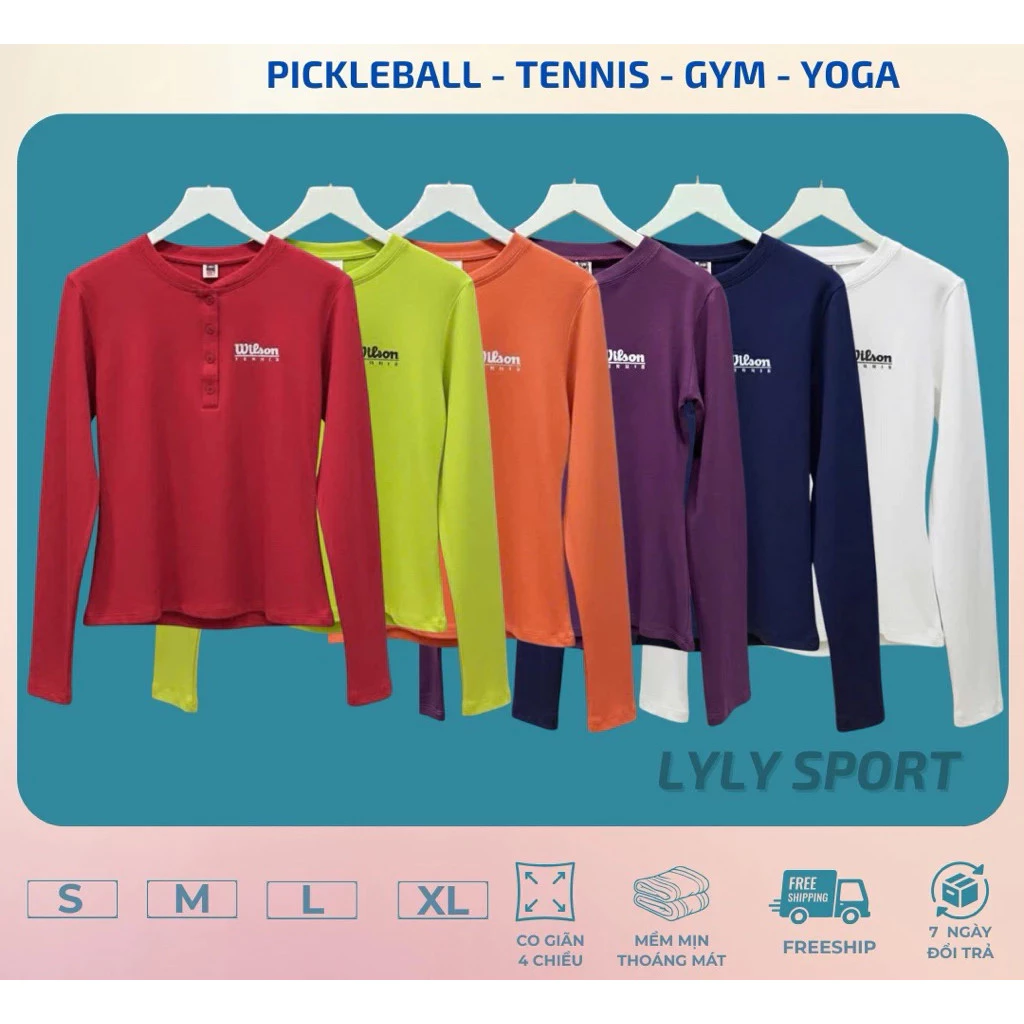 [PICKLEBALL] Áo tập pickleball, tennis, cầu lông, chất cottong mềm quảng châu cao cấp mềm mát thoải mái vận động