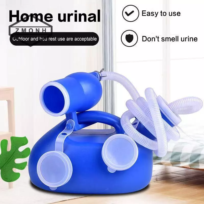 ZMONH Vệ Sinh Cung Cấp Cho Ngoài Trời 2000ml Nhựa Nam Người Cao Tuổi Giường Bô Pee Bình Bộ Sưu Tập Với Ống 160cm Di Động Pee Nước Tiểu Chai Người Giúp Người Khuyết Tật * Mới