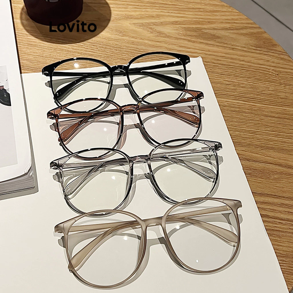Mắt kính Lovito đa năng phong cách thường ngày cho nữ LFA03238 (cà phê/ nâu/ xám/ đen)