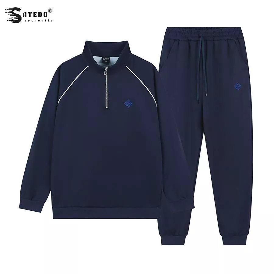 Bộ Nỉ S ATEDO cổ khoá, from jogger, chất liệu nỉ hai da cao cấp, hình thêu độc quyền, phong cách thể thao, mã SP: BD73