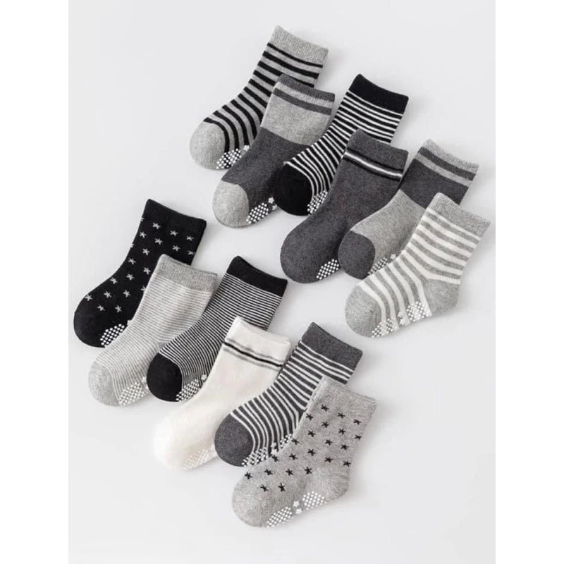 SET 12 ĐÔI TẤT CHỐNG TRƠN DÀNH CHO TRẺ EM