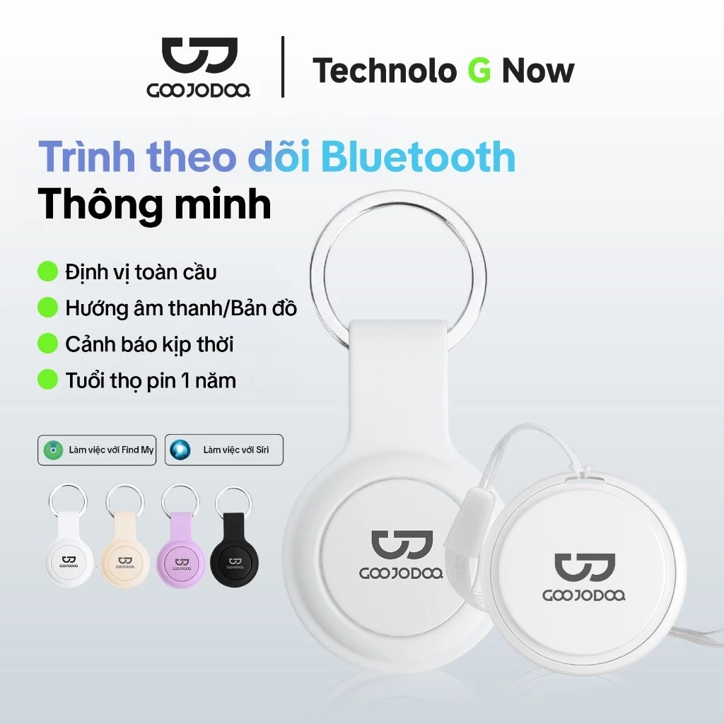 GOOJODOQ Thẻ Thông Minh Theo Dõi Thông Minh Chống Mất Bluetooth Finder Định Vị Chỉ Hỗ Trợ i-OS Cho Điện Thoại Trẻ Em Chìa Khóa Thú Cưng