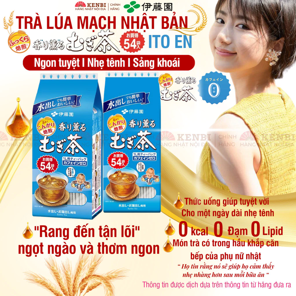 Trà lúa mạch Itoen Mugi Nhật Bản 54 gói - Kirei Shop Japan