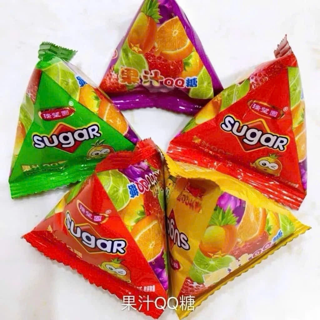 Kẹo dẻo hoa quả SUGAS (chip chip) hương trái cây hình tam giác