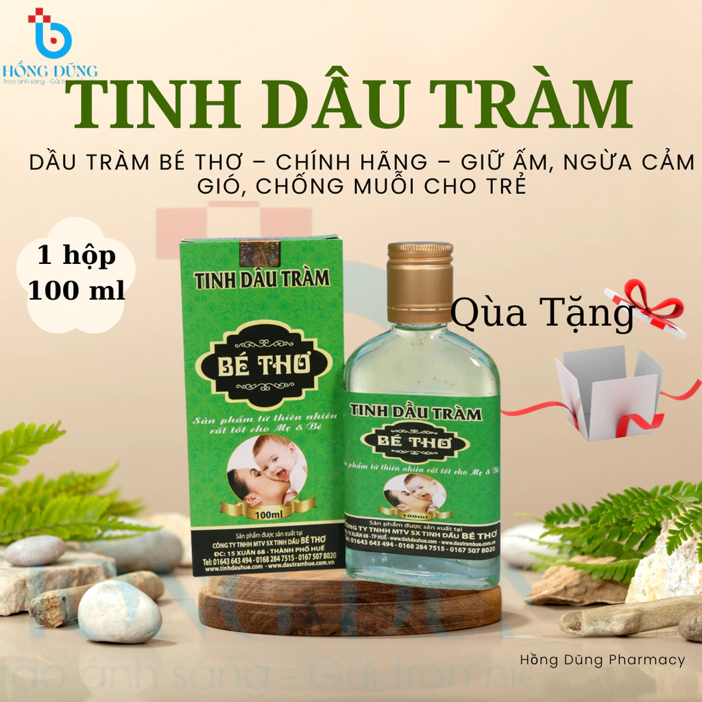 Dầu Tràm Bé Thơ – Chính Hãng – Giữ Ấm, Ngừa Cảm Gió, Chống Muỗi Cho Trẻ,Chống Cram Lạnh, Sổ Mũi