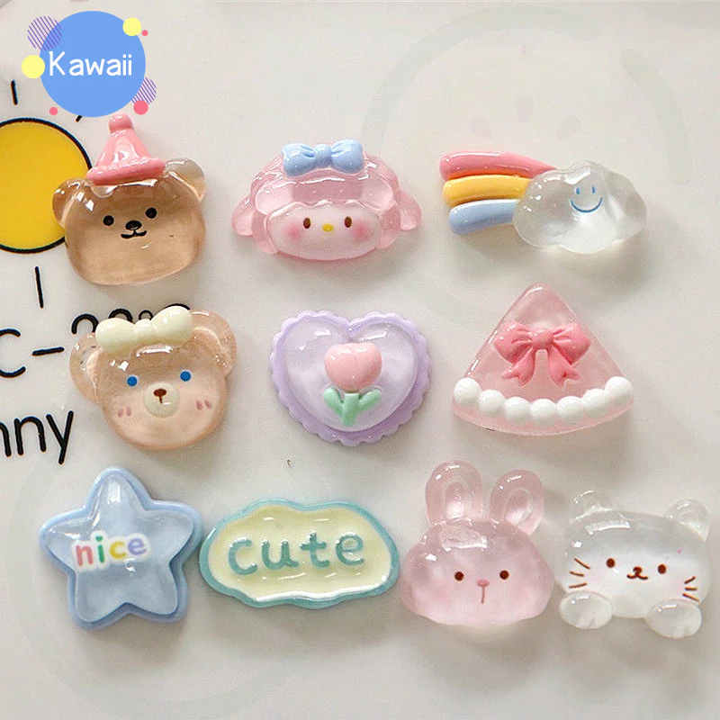 Charm Stickers/Transparent Rainbow Dòng Cá nhân Dép Phụ kiện Sandal Stickers Thích hợp cho giày lỗ trang trí phù hợp