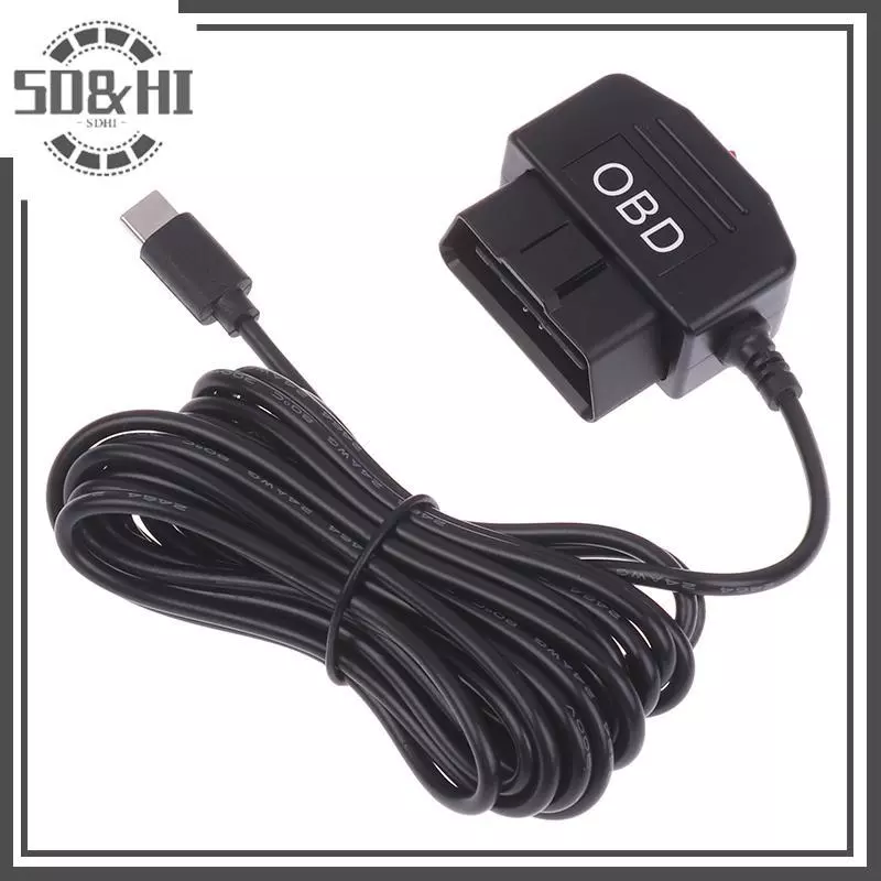 [SD & HI] Cáp nguồn sạc OBD sang Type C cho Camera Dash DVR ô tô Phụ kiện ô tô đỗ xe 24h Bảo vệ pin (vn)