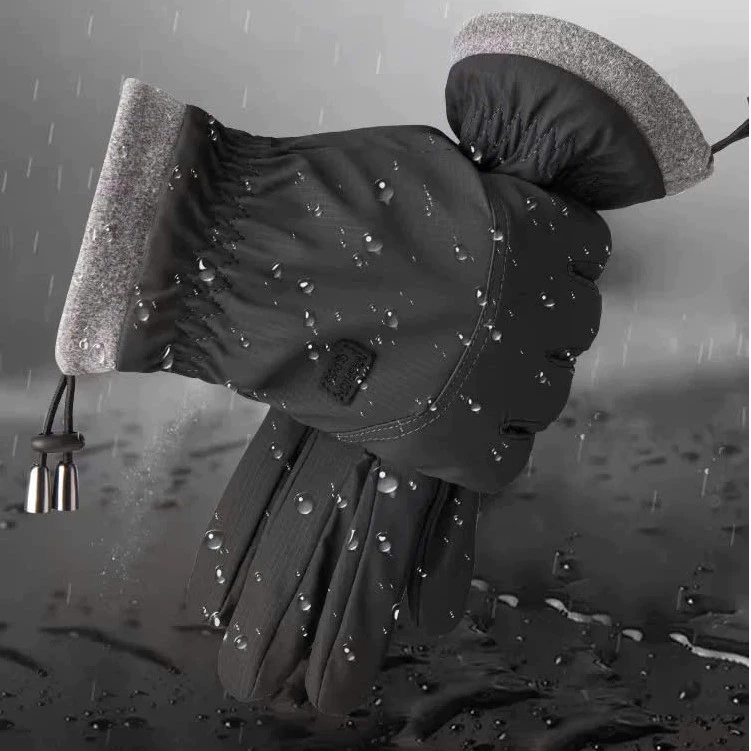 Găng tay da unisex - Lót nỉ ấm áp, chống nước tốt, thiết kế ôm tay. Lý tưởng cho đi phượt, đi xe máy trong mùa đông