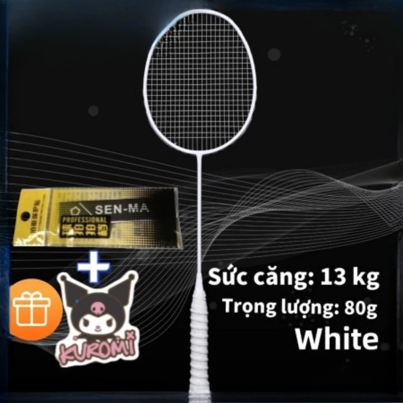 ⭐95g Carbon siêu nhẹ Vợt cầu lông  bộ(1 vợt)khung carbon cho học sinh trẻem nam nữ người mới tập