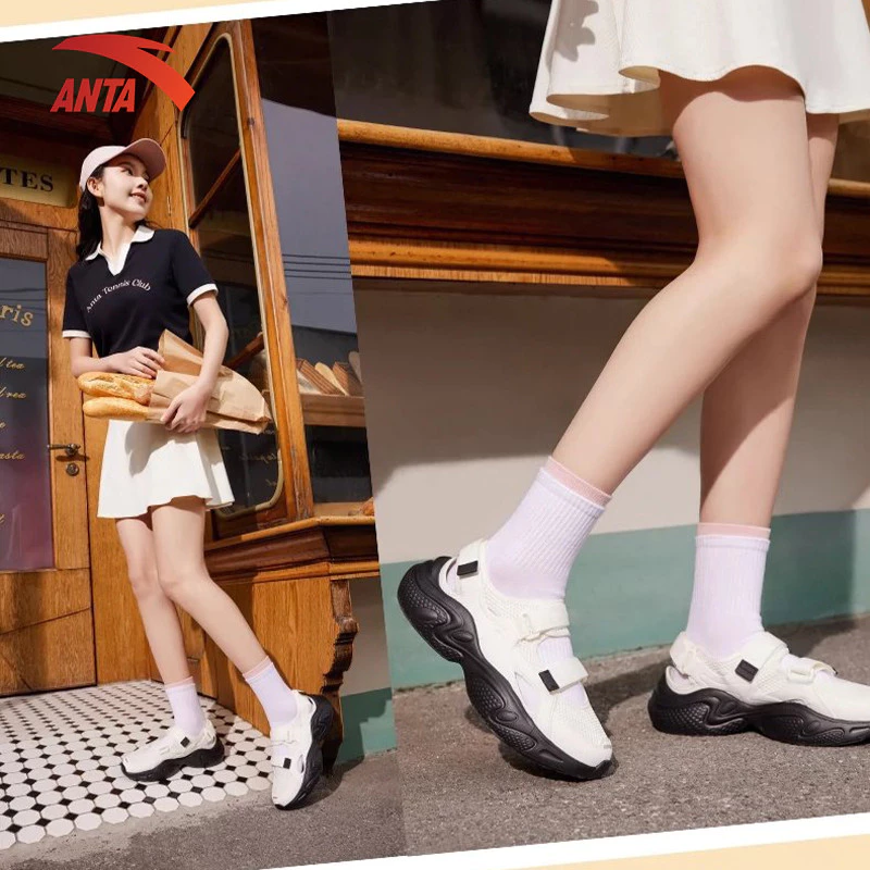 ANTA Giày sandals Nữ thể thao C37 êm thoáng 1224E8507 - giày đi biển