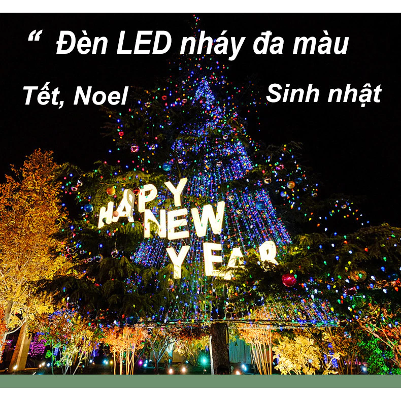 Dây Đèn Led Kim Cương, Led Bi Bọt, Đèn Led Dây Ngoài Trời, Cuộn Đèn Led Kim Cương Trang Trí Tết