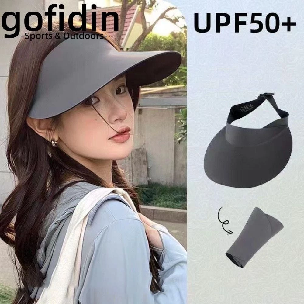 Mũ hở chóp chống nắng tia UV chất su xốp siêu mềm, mũ lưỡi trai đi biển gấp gọn