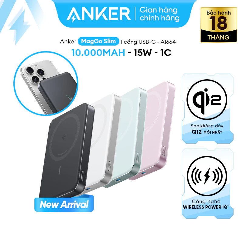 [LIVE] SDP Sạc nhanh từ tính Anker 10kmAh chuẩn Qi2 | Anker MagGo Power Bank MagSafe (10K, Magnetic Wireless) - A1664