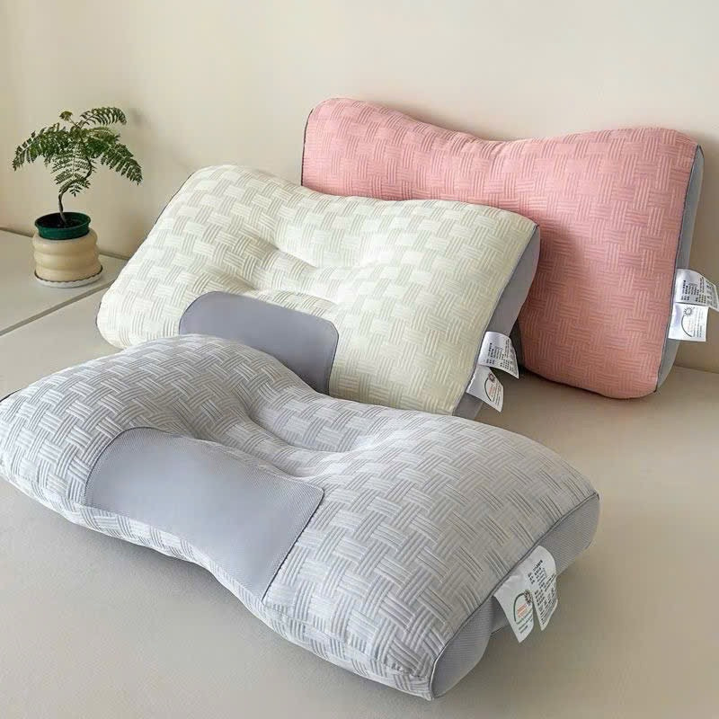 Gối Công Thái Học hỗ trợ cột sống, chống mỏi gáy giúp ngủ êm giấc kích thước tiêu chuẩn hàng chuẩn loại 1